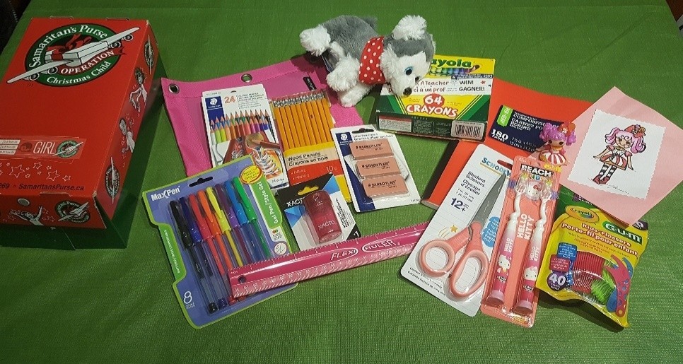 The Christmas gift box